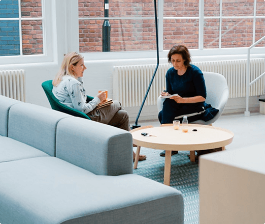 Advisers discussing tailored insurance solutions